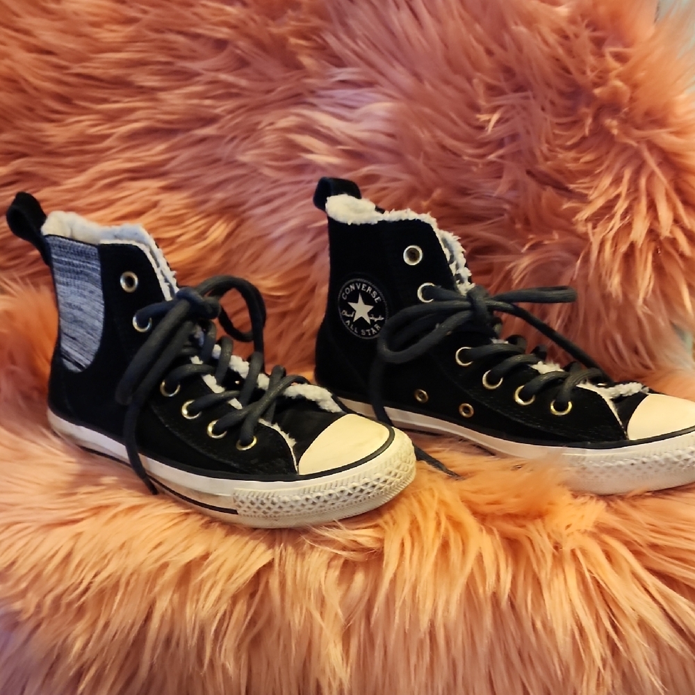 Converse Black and White High-Tops